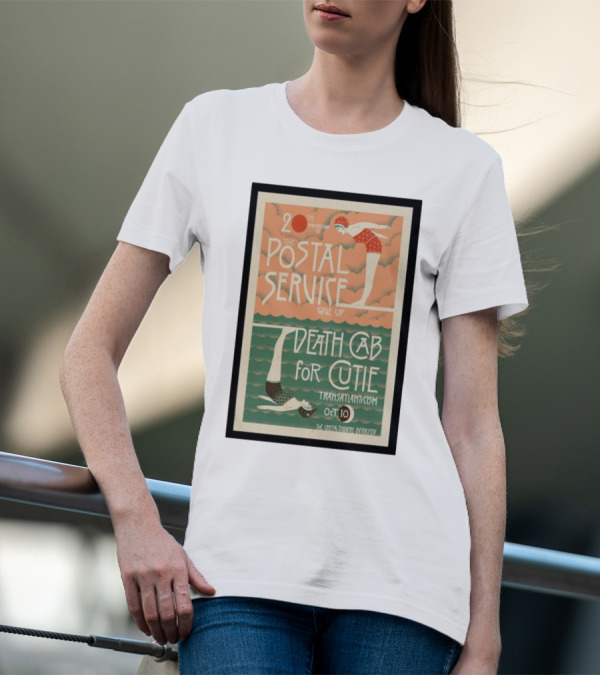20th Anniversary Postal Service Give Up Death Cab For Cutie Transatlanticism Oct 10 The Greek Theatre Berkeley T-Shirt