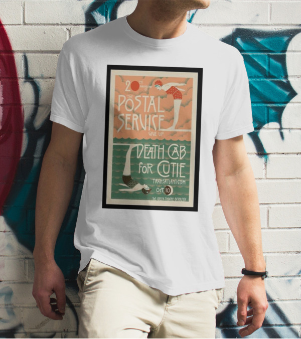 20th Anniversary Postal Service Give Up Death Cab For Cutie Transatlanticism Oct 10 The Greek Theatre Berkeley T-Shirt