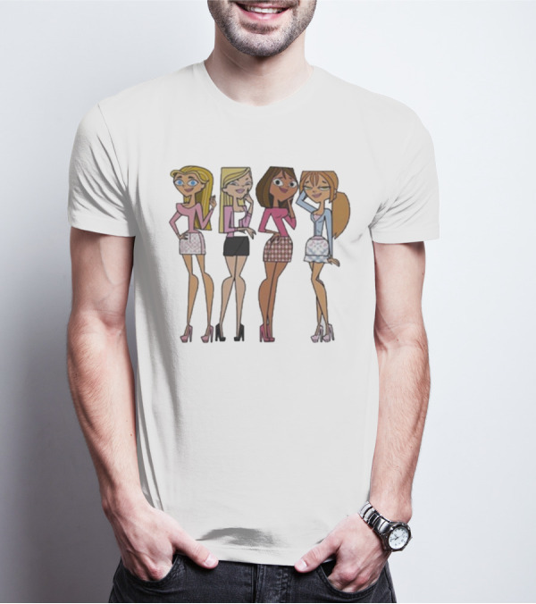 Mean Girls X Total Drama Island Characters Crossover T-Shirt
