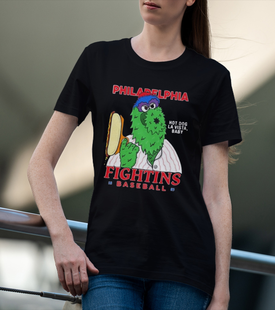 Philadelphia Phillies Phanatic Fightins Baseball Hot Dog La Vista Baby T-Shirt
