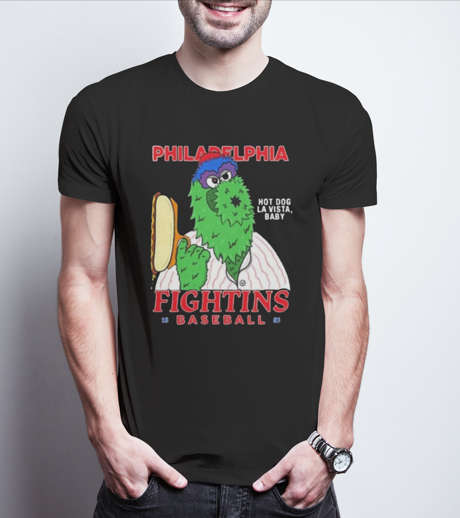 Philadelphia Phillies Phanatic Fightins Baseball Hot Dog La Vista Baby T-Shirt