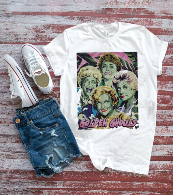 Golden Ghouls Nordacious Tropical Background T-Shirt
