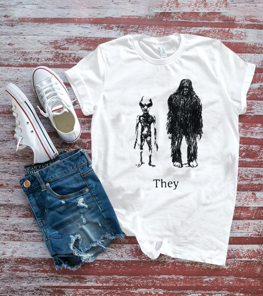 Cryptids They Sage Green T-Shirt