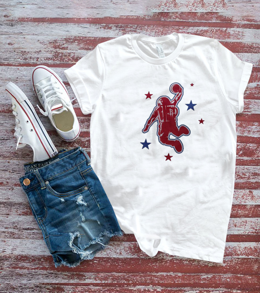 Houston Rockets 2023-24 City Edition Astronaut Dunking T-Shirt
