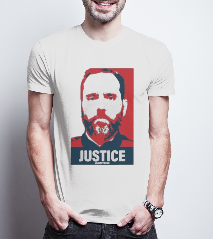 Meidastouch Store Jack Smith Justice Iconic Red And Blue T-Shirt