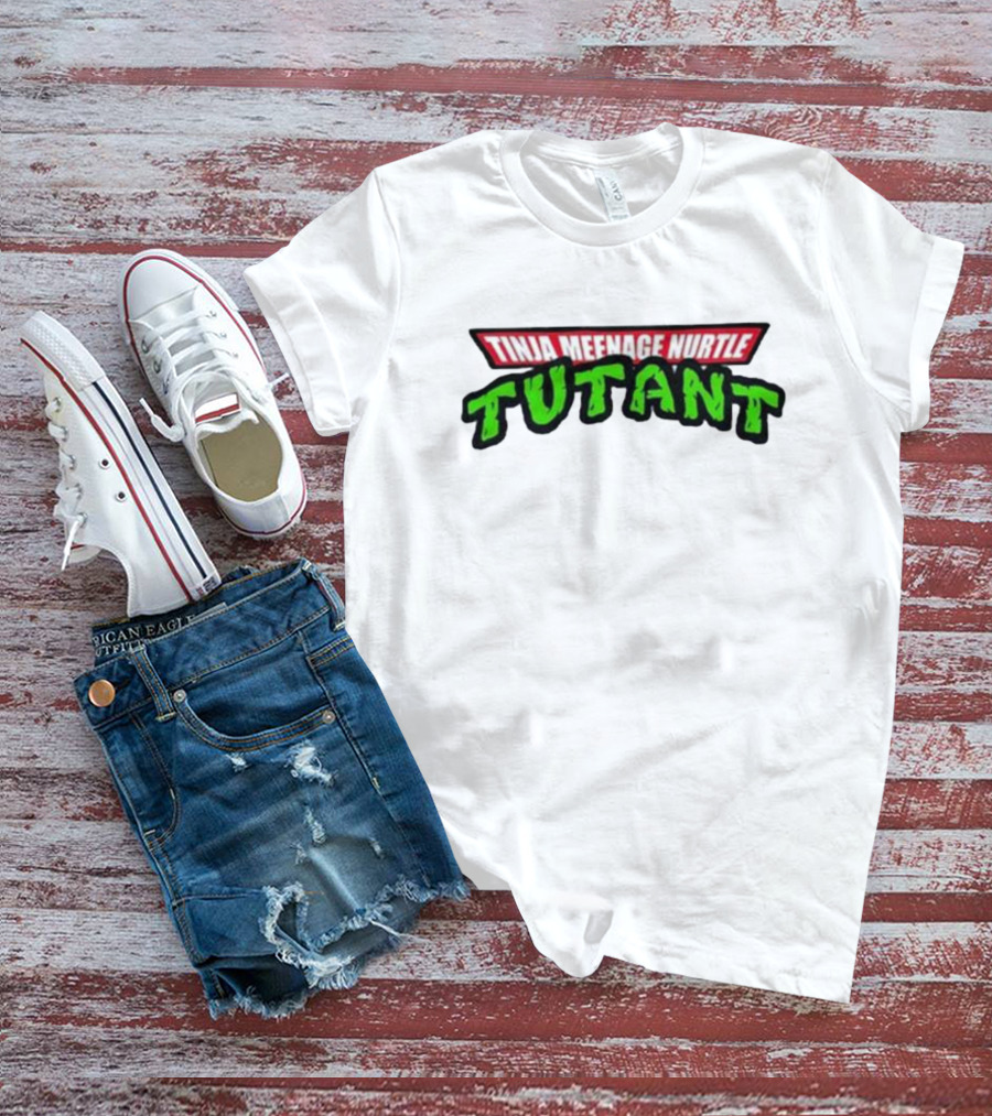 Teenhearts Tinja Meenage Nurtle Tutant Retro Green T-Shirt