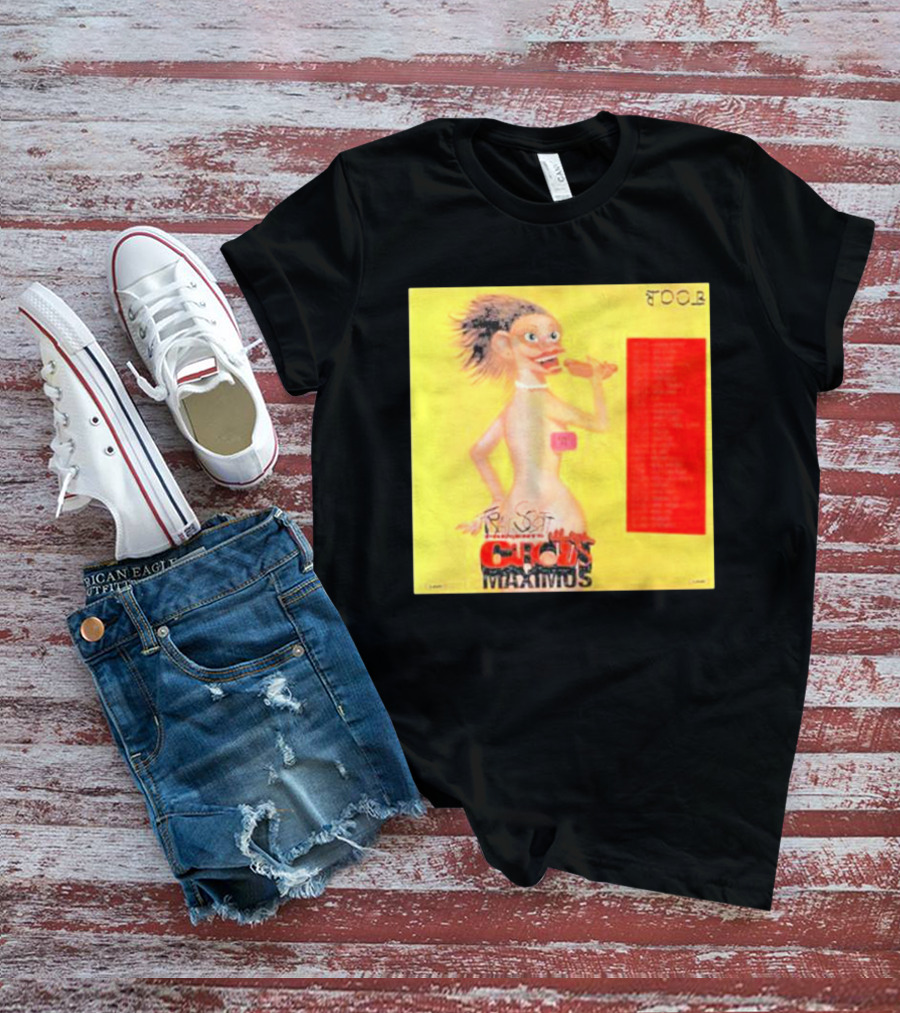 Travis Scott Circus Maximus Tour Artwork Character With Bold Letters And Tour Dates T-Shirt