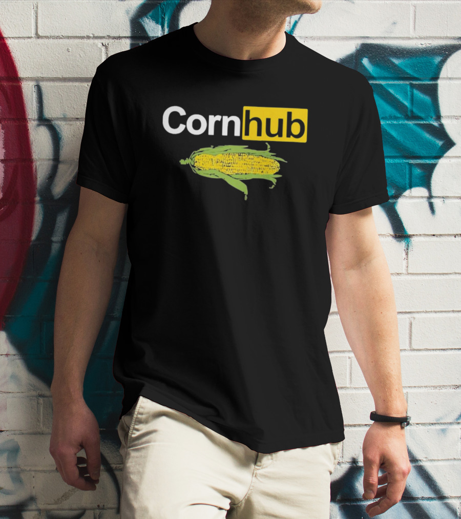 Corn Hub Parody With Corn Cob T-Shirt