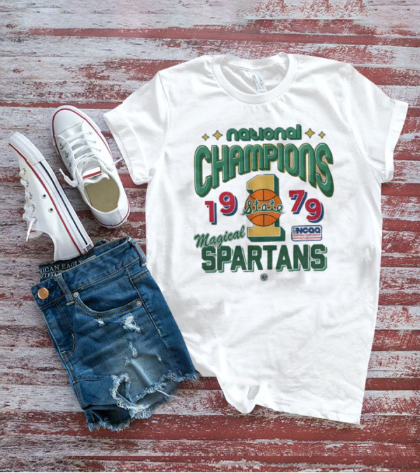 Michigan State Spartans Magical 1979 National Champions NCAA Basketball '47 Vintage T-Shirt