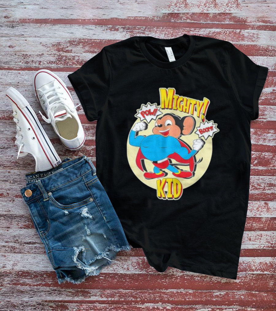 Mighty Kid Superhero Mouse Pow Boom Children's T-Shirt