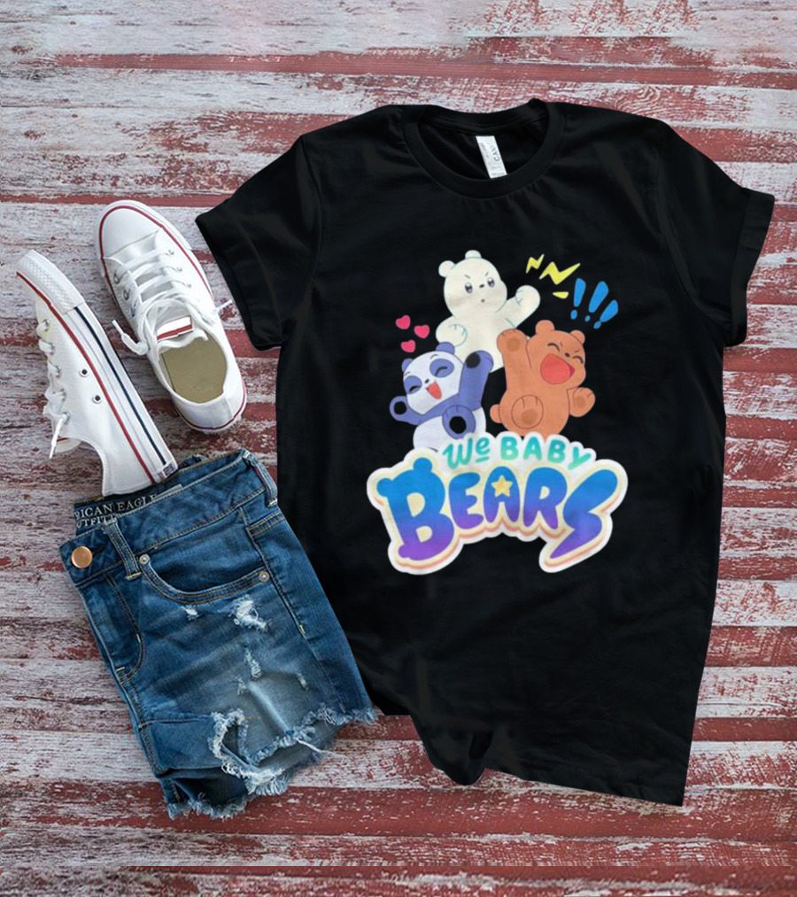 We Baby Bears Trio With Happy Expressions T-Shirt