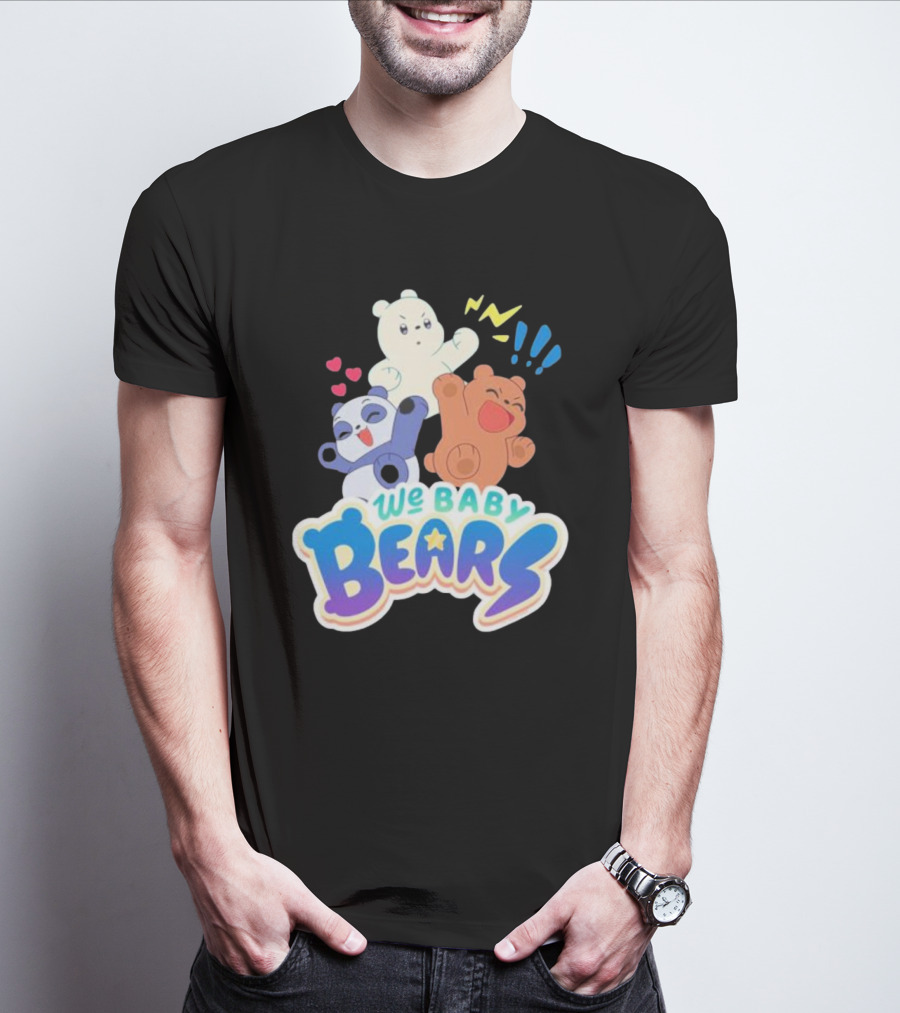 We Baby Bears Trio With Happy Expressions T-Shirt