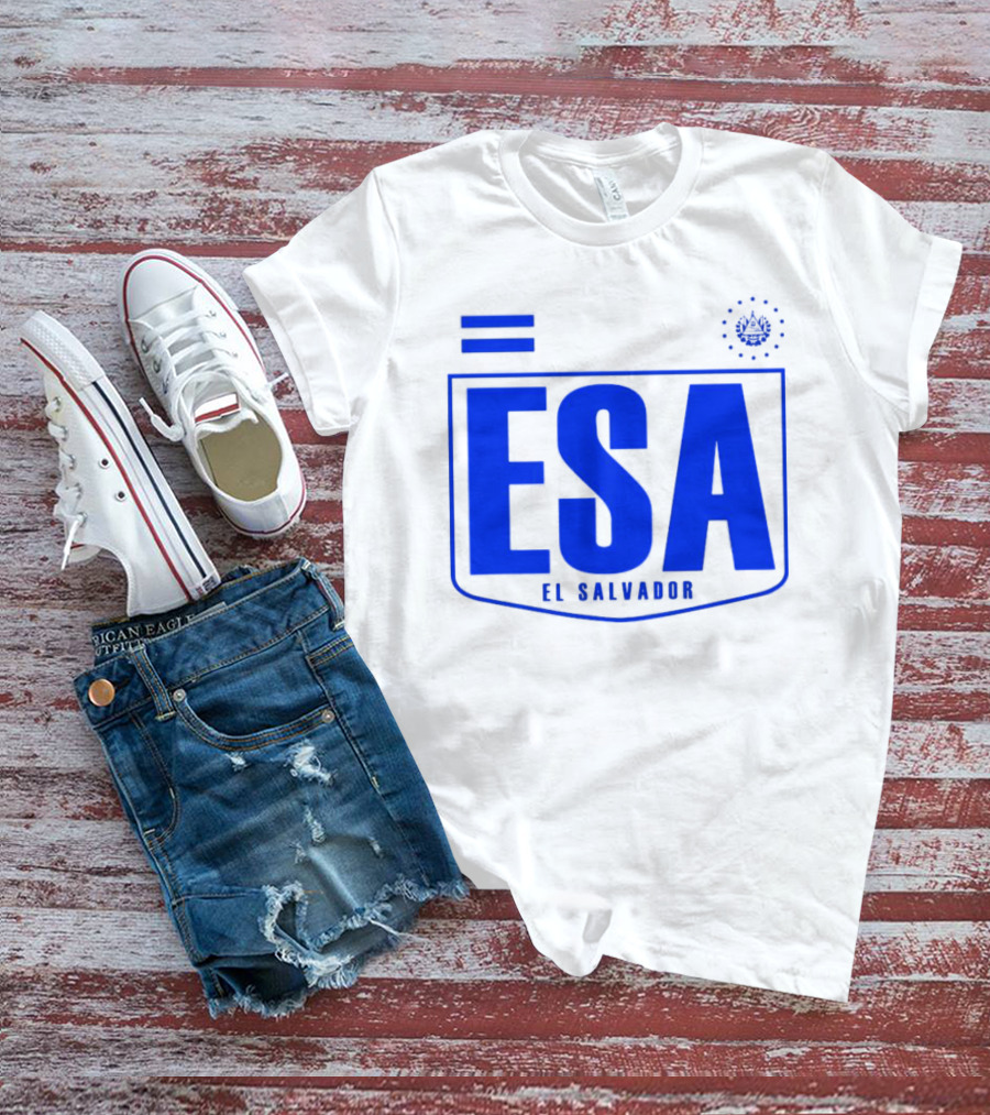 ESA El Salvador Logo Emblem With National T-Shirt