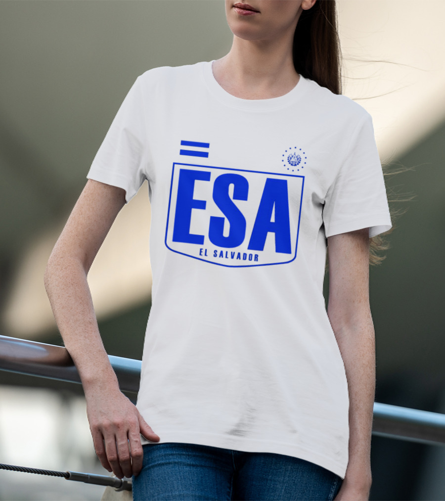 ESA El Salvador Logo Emblem With National T-Shirt