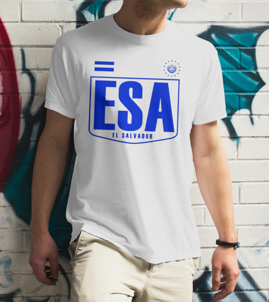 ESA El Salvador Logo Emblem With National T-Shirt