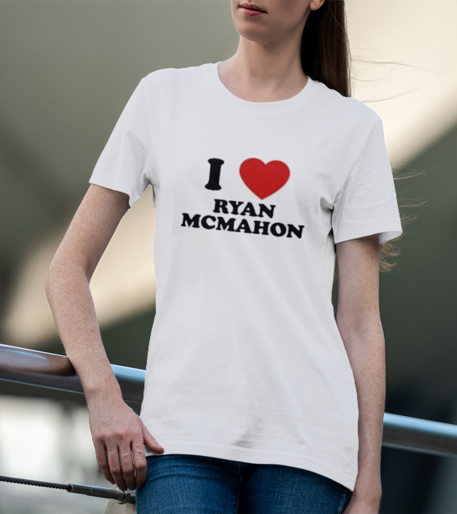 I Love Ryan McMahon Red Heart T-Shirt