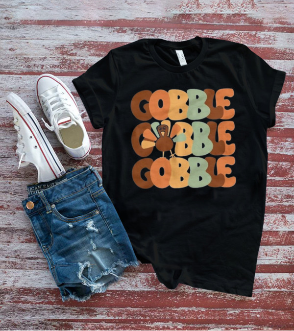 Friends Thanksgiving Gobble Turkey Fall Family T-Shirt