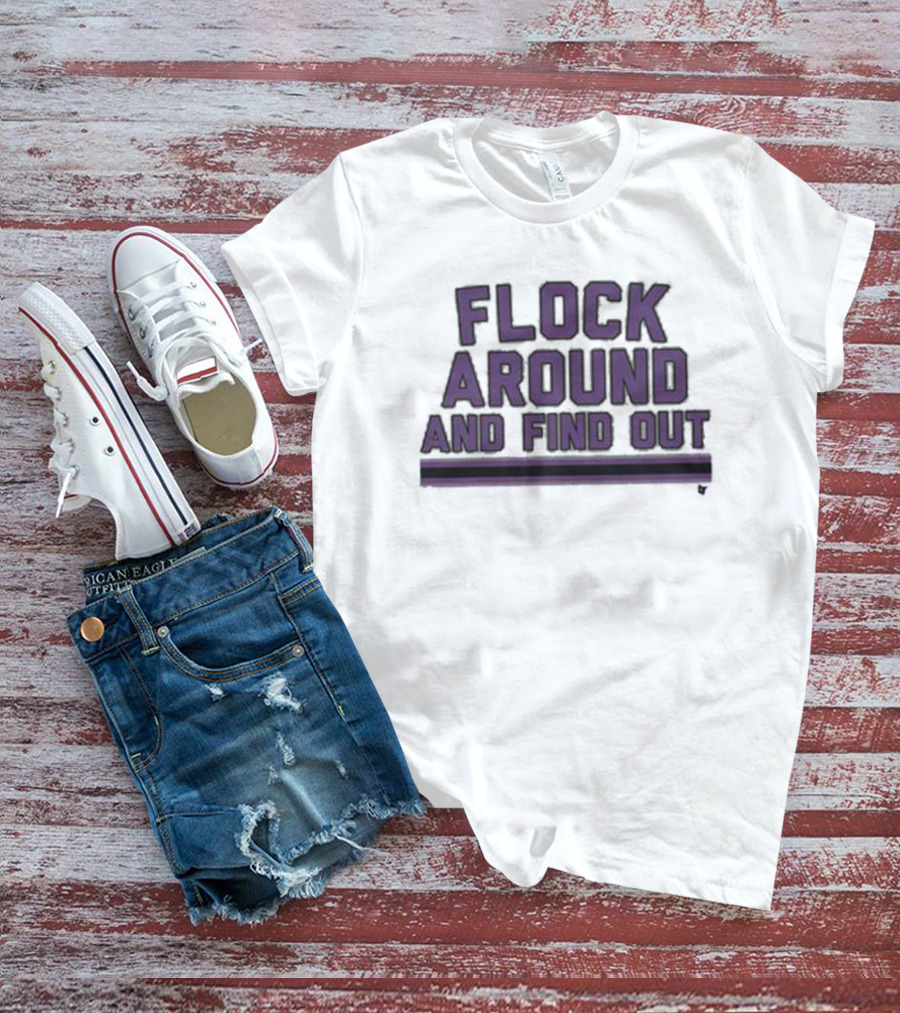 Baltimore Flock Around And Find Out Ravens Fan T-Shirt