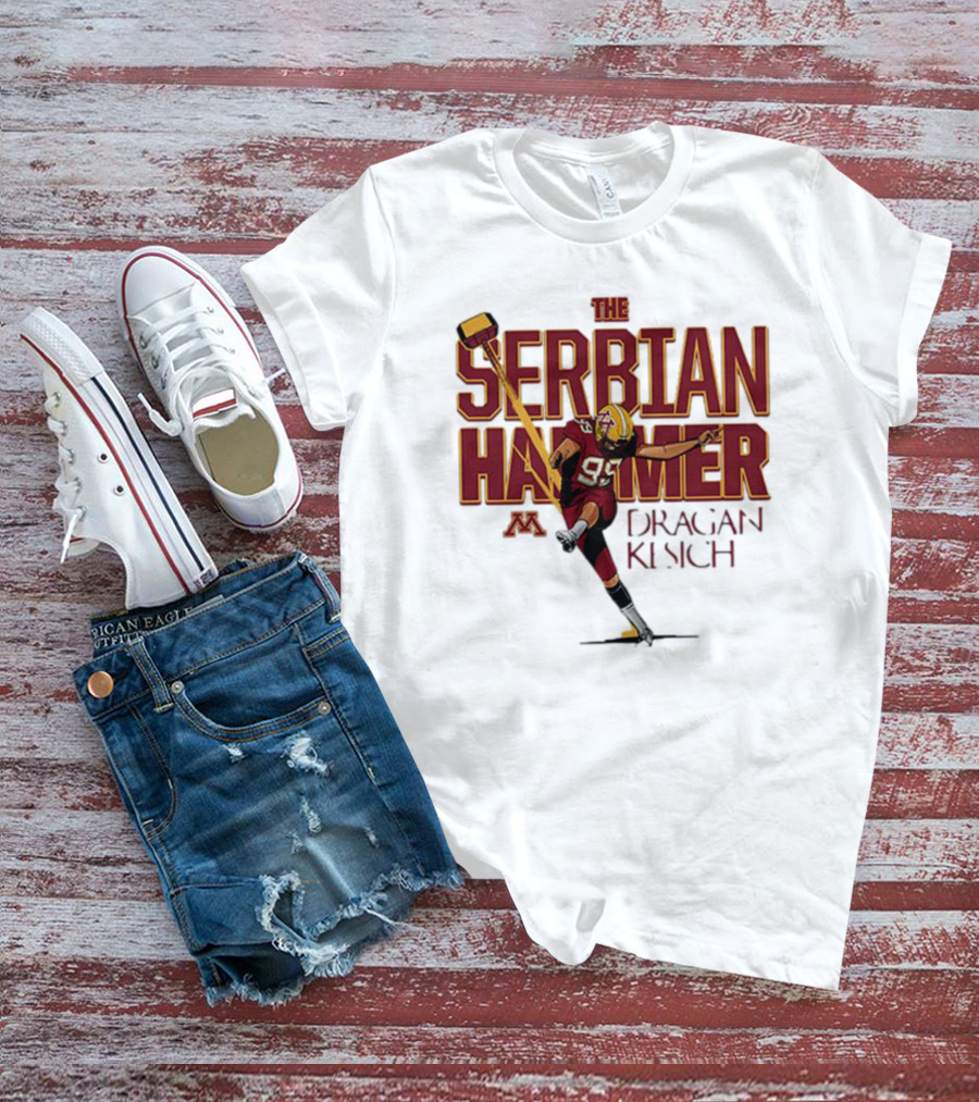 The Serbian Hammer Dragan Kesich Minnesota Football 95 T-Shirt