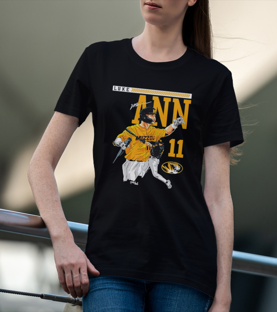LUKE MANN MIZZOU BASEBALL 11 MISSOURI NCAA TIGERS T-Shirt