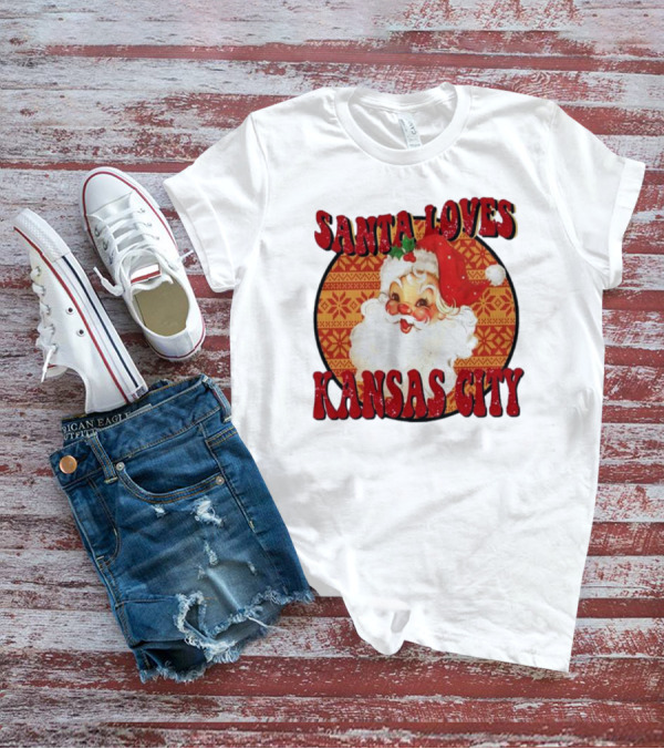 Santa Loves Kansas City T-Shirt