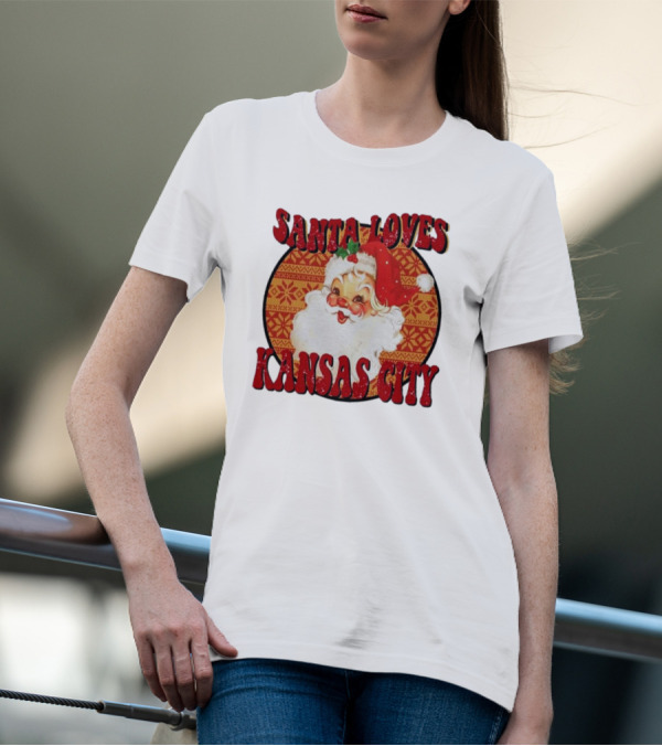 Santa Loves Kansas City T-Shirt