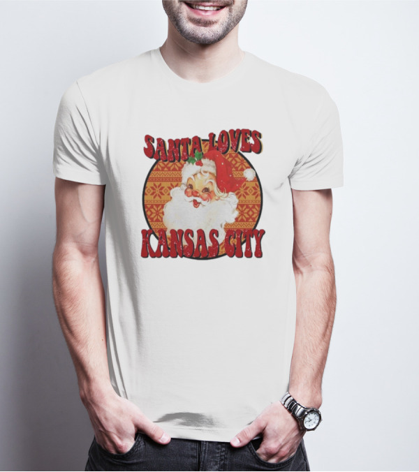 Santa Loves Kansas City T-Shirt