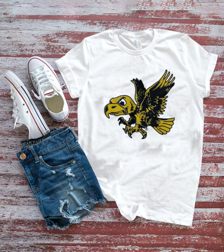 University Of Iowa Vintage Flying Herky Wall Decals T-Shirt
