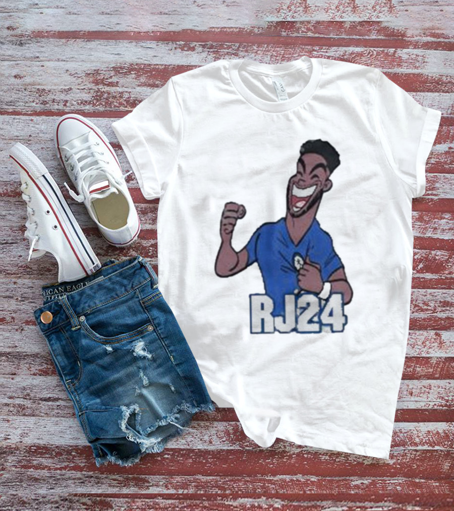 Reece James RJ24 Cartoon Blue Football T-Shirt