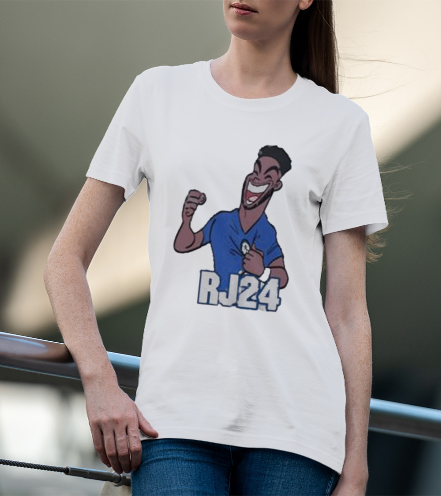 Reece James RJ24 Cartoon Blue Football T-Shirt