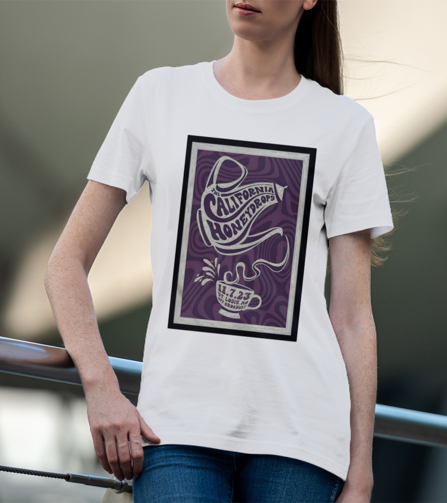 The California Honeydrops St Louis Off Broadway November 7 11.7.23 Psychedelic T-Shirt