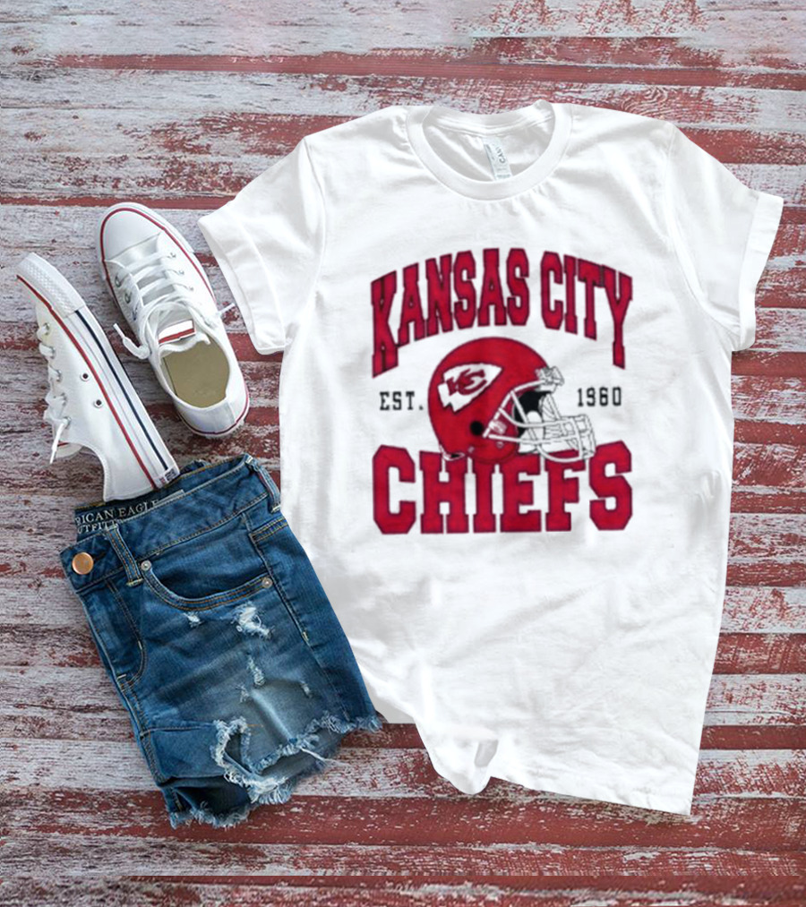 Kansas City Chiefs Est 1960 Helmet Chiefs Football T-Shirt