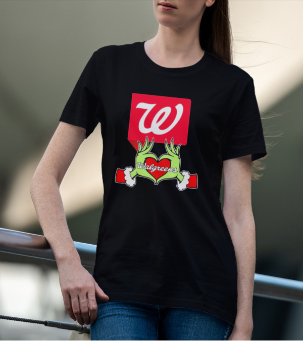 The Grinch Hand Heart Walgreens Christmas T-Shirt