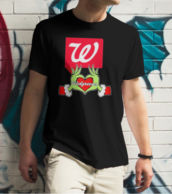 The Grinch Hand Heart Walgreens Christmas T-Shirt