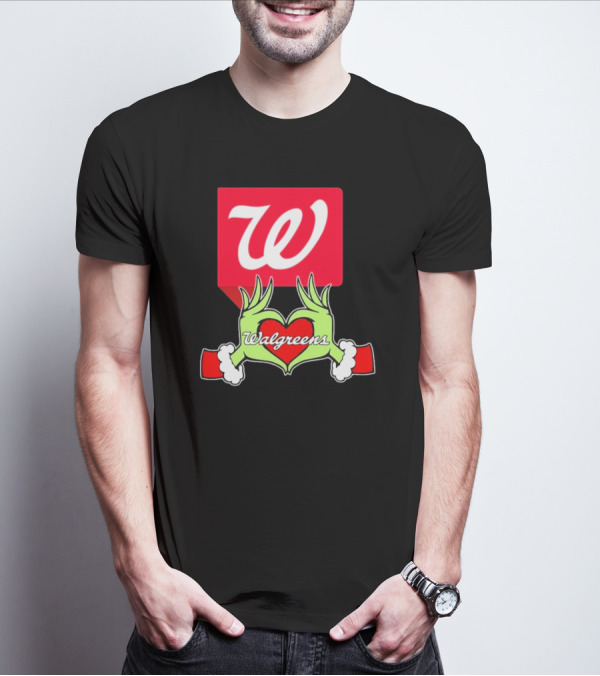 The Grinch Hand Heart Walgreens Christmas T-Shirt