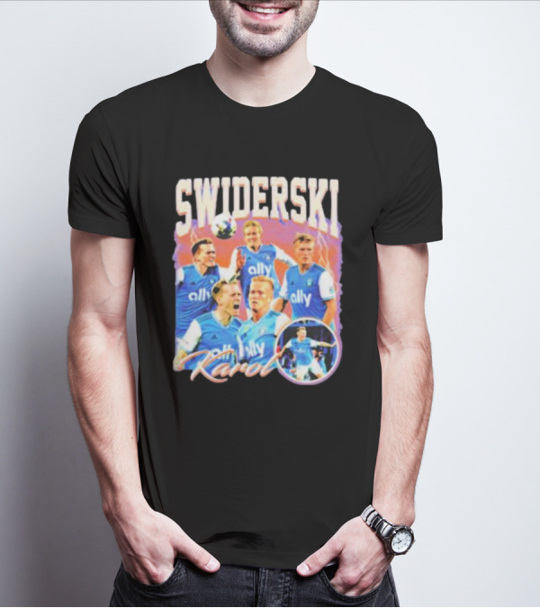 Karol Swiderski Ally Soccer Celebration Montage T-Shirt