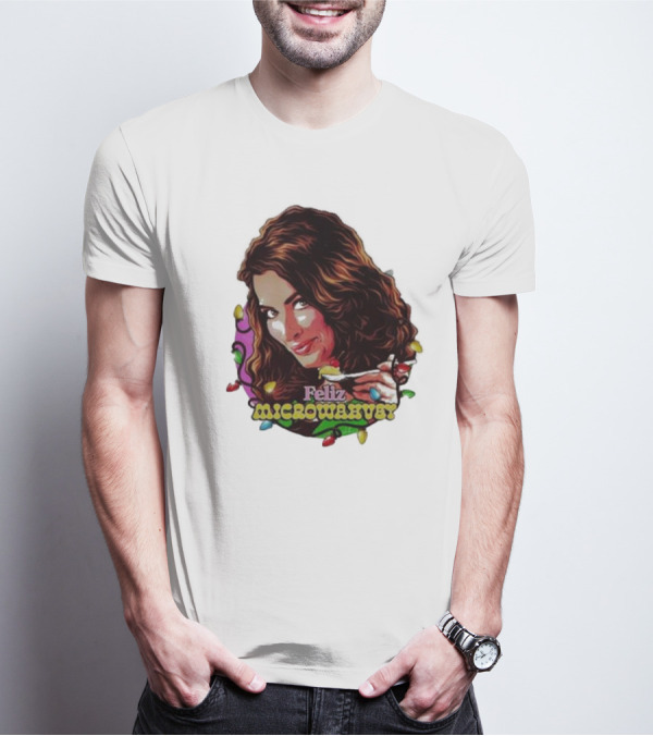 Feliz Microwavery Nordacious Holiday Lights T-Shirt