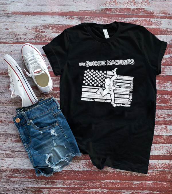 The Suicide Machines Barcode Flag Design Tsmdetroit 43828 60999 T-Shirt