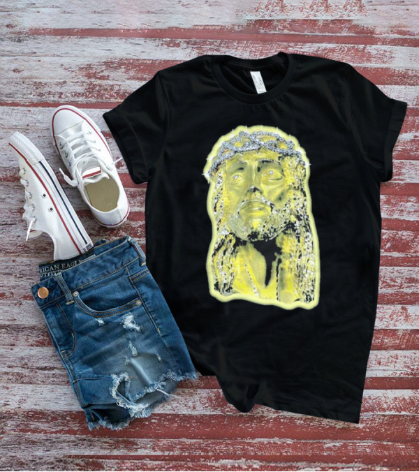 Jesus Piece Gold Diamond Crown Of Thorns Iconic Christian T-Shirt