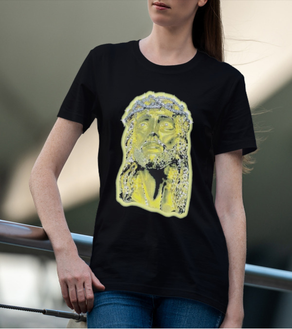 Jesus Piece Gold Diamond Crown Of Thorns Iconic Christian T-Shirt