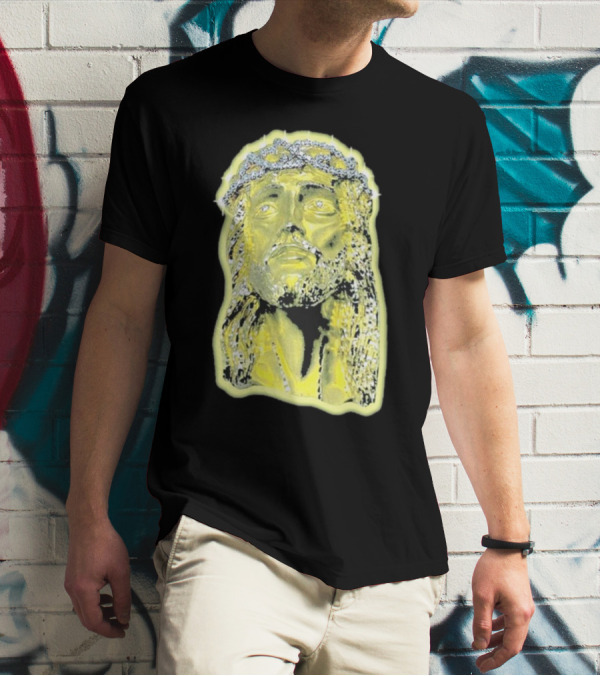 Jesus Piece Gold Diamond Crown Of Thorns Iconic Christian T-Shirt