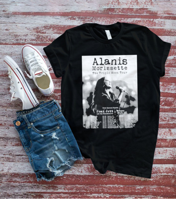 Alanis Morissette The Triple Moon Tour With Special Guests Joan Jett And The Blackhearts Morgan Wade Tour Dates T-Shirt