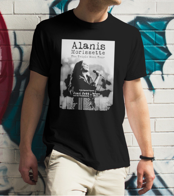 Alanis Morissette The Triple Moon Tour With Special Guests Joan Jett And The Blackhearts Morgan Wade Tour Dates T-Shirt