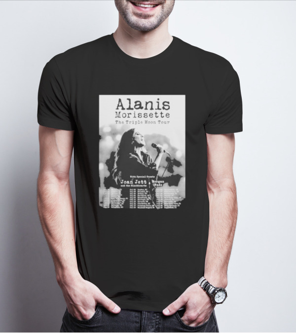 Alanis Morissette The Triple Moon Tour With Special Guests Joan Jett And The Blackhearts Morgan Wade Tour Dates T-Shirt