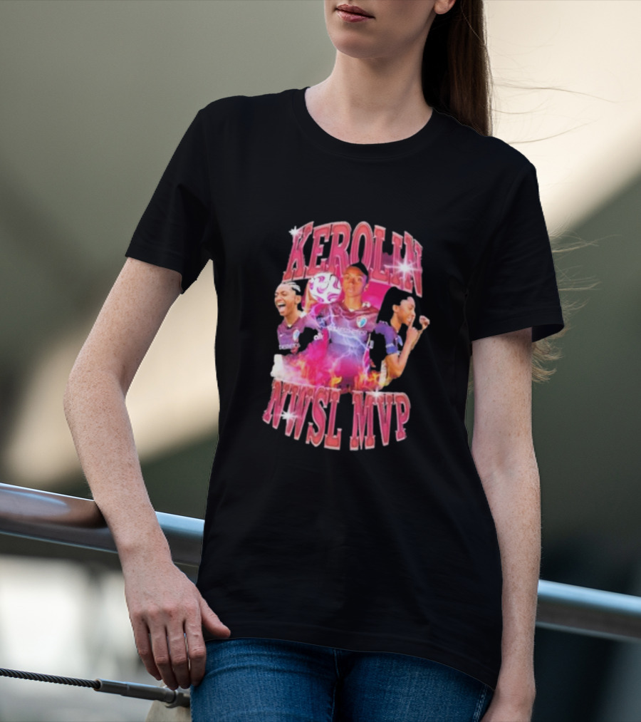 Kerolin NWSL MVP North Carolina Courage Soccer Star T-Shirt