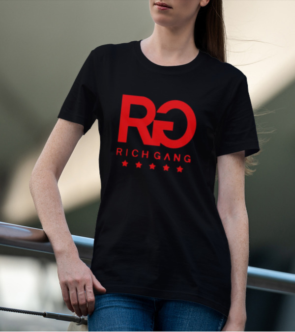 Rich Gang Logo RG Five Stars T-Shirt