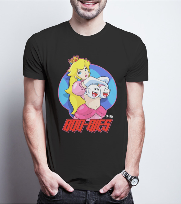 Princess Peach Boo-Bies ピーチ姫 T-Shirt