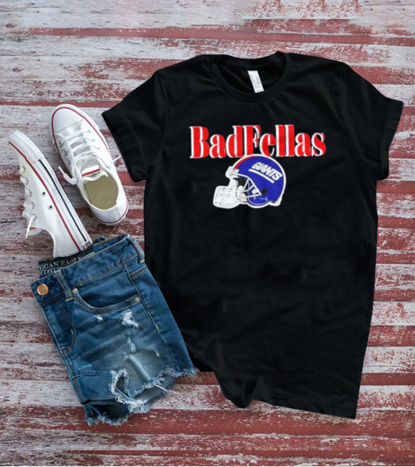 BadFellas Giants Football Helmet T-Shirt