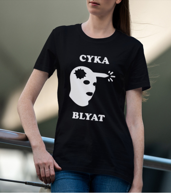 CYKA BLYAT Mask Bullet Headshot T-Shirt