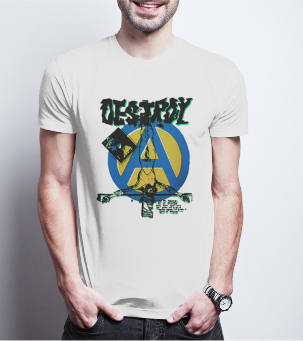 Destroy Anarchy Jesus Seditionaries Fashion Vintage Icon Punk Aesthetic T-Shirt